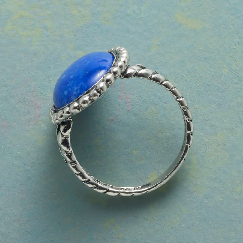 Blue Cosmos Ring View 2
