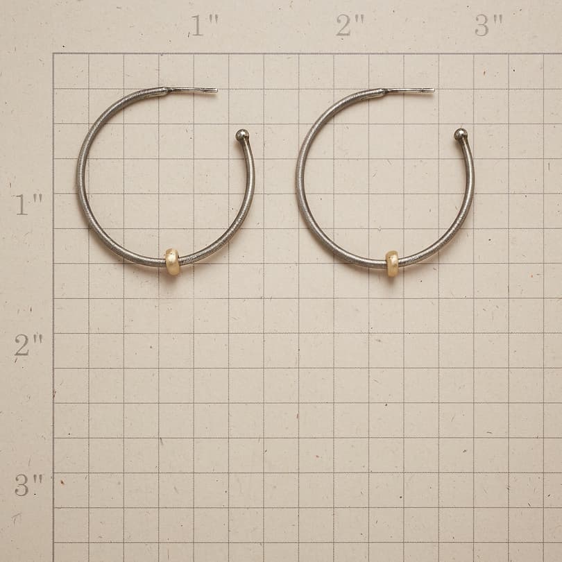 LET IT SLIDE HOOP EARRINGS view 1
