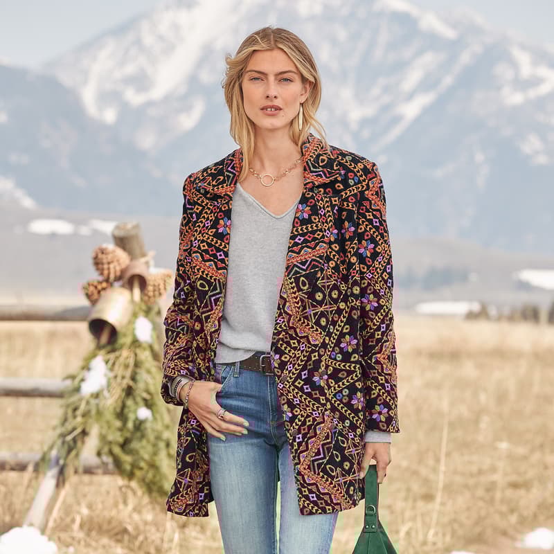 Adrianna Afterparty Blazer View 7C_MLT