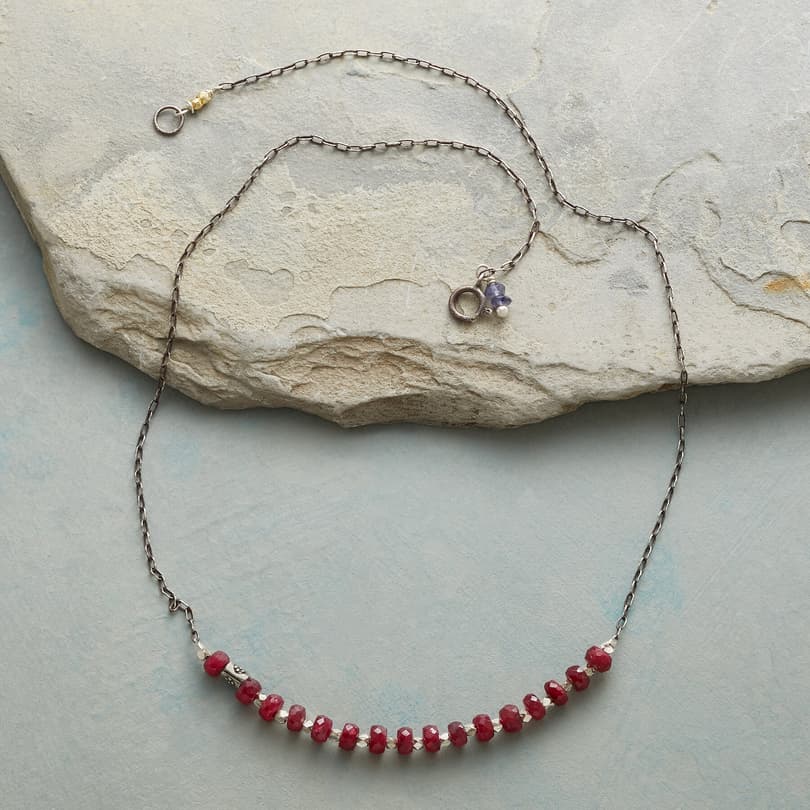 RUBY ROW NECKLACE view 1