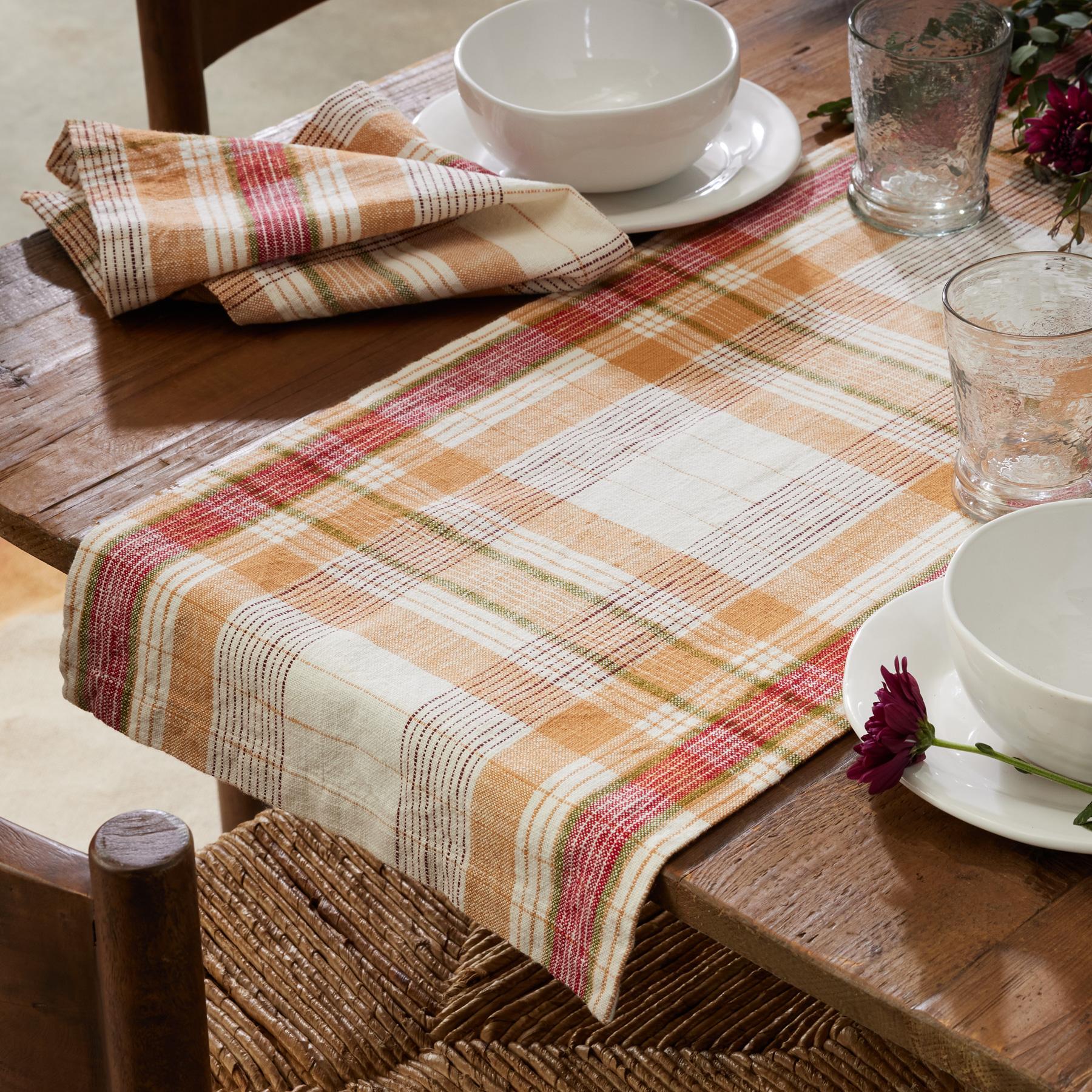 Plaid table shop runner