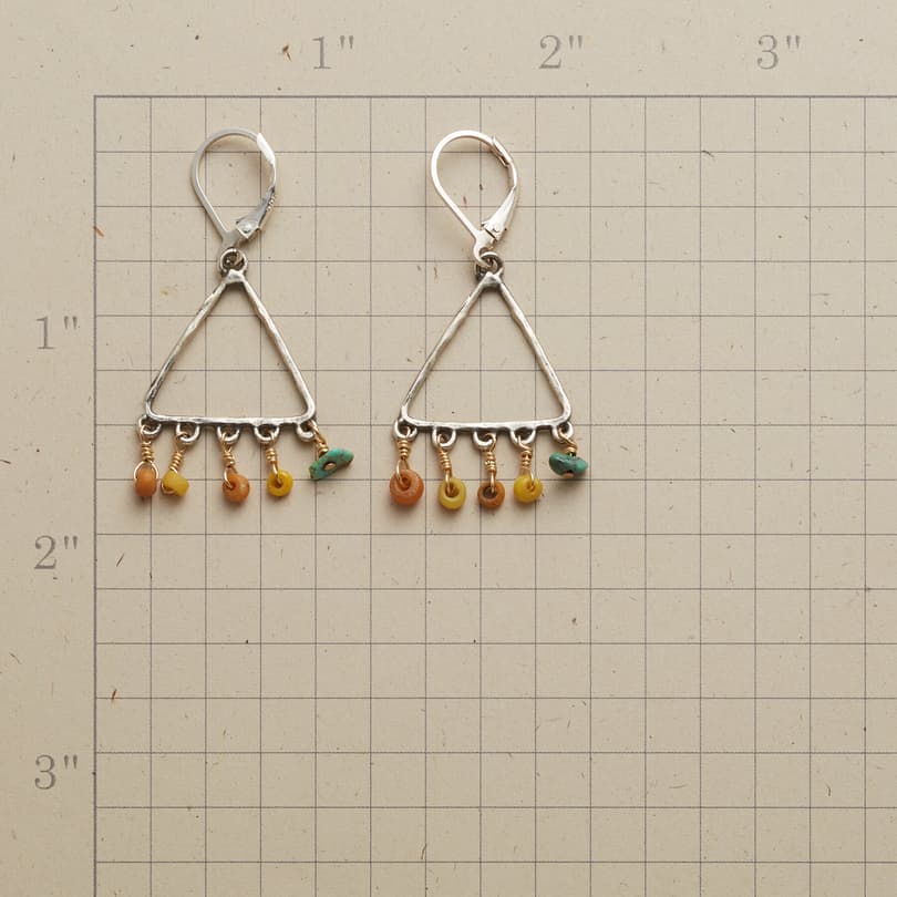 TRADER'S TRIANGLE EARRINGS view 1