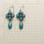 TURQUOISE CLUSTER EARRINGS view 1