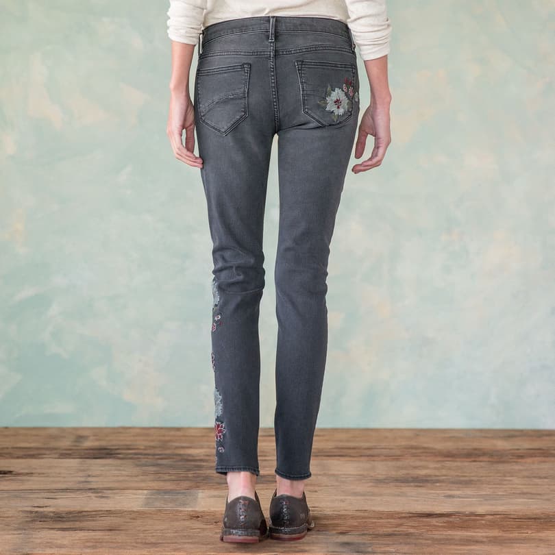 JACKIE FLORAL DRIFT JEANS view 1