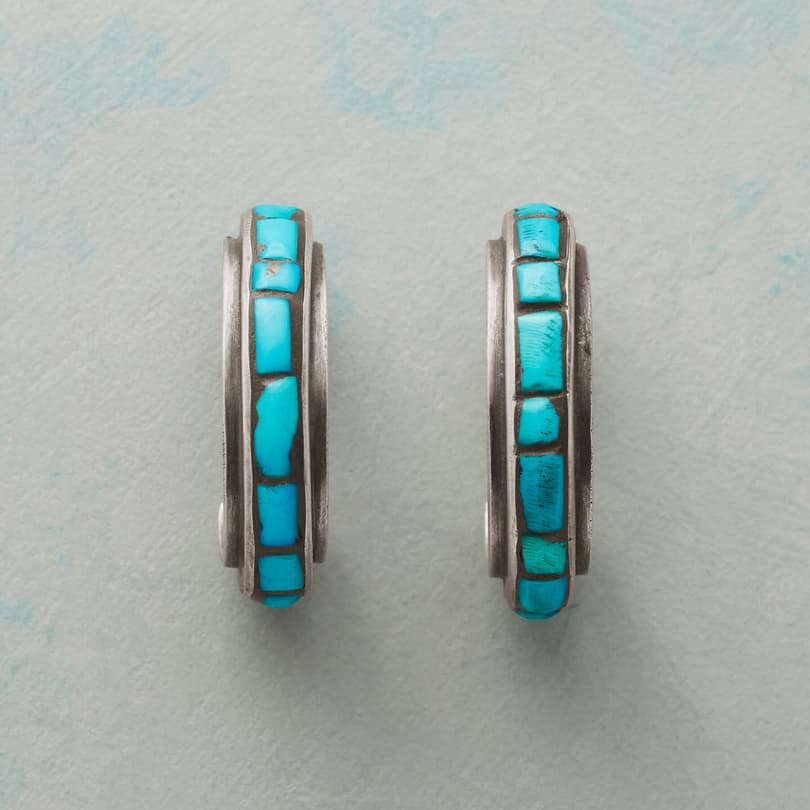 LONG ON TURQUOISE EARRINGS view 1