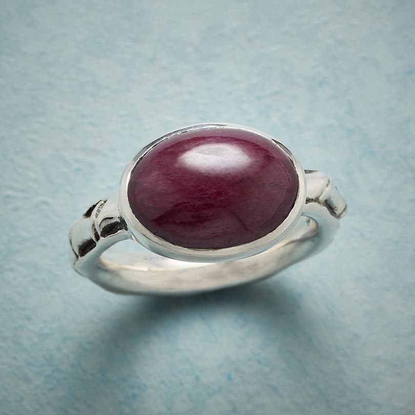 SPOOLED RUBY RING view 1