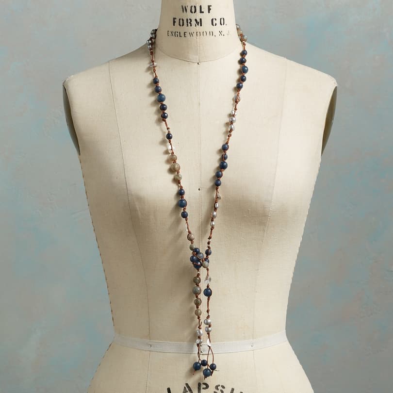 BELOVED BLUES LARIAT NECKLACE view 2