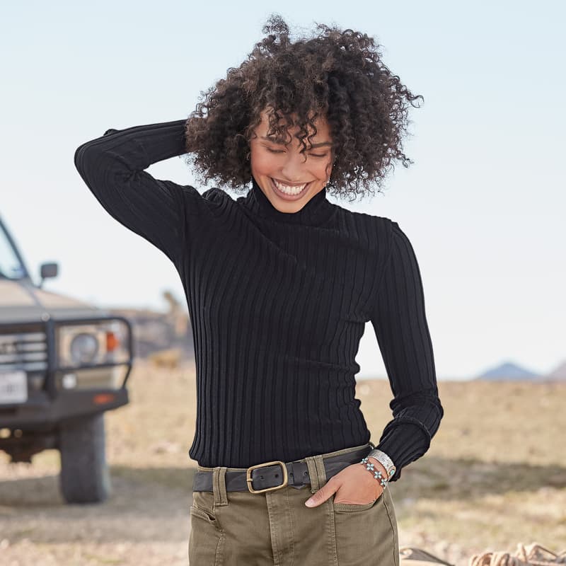 Carolyn Turtleneck Sweater - Ivory Organic