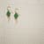 EMERALD TAPESTRY EARRINGS view 1