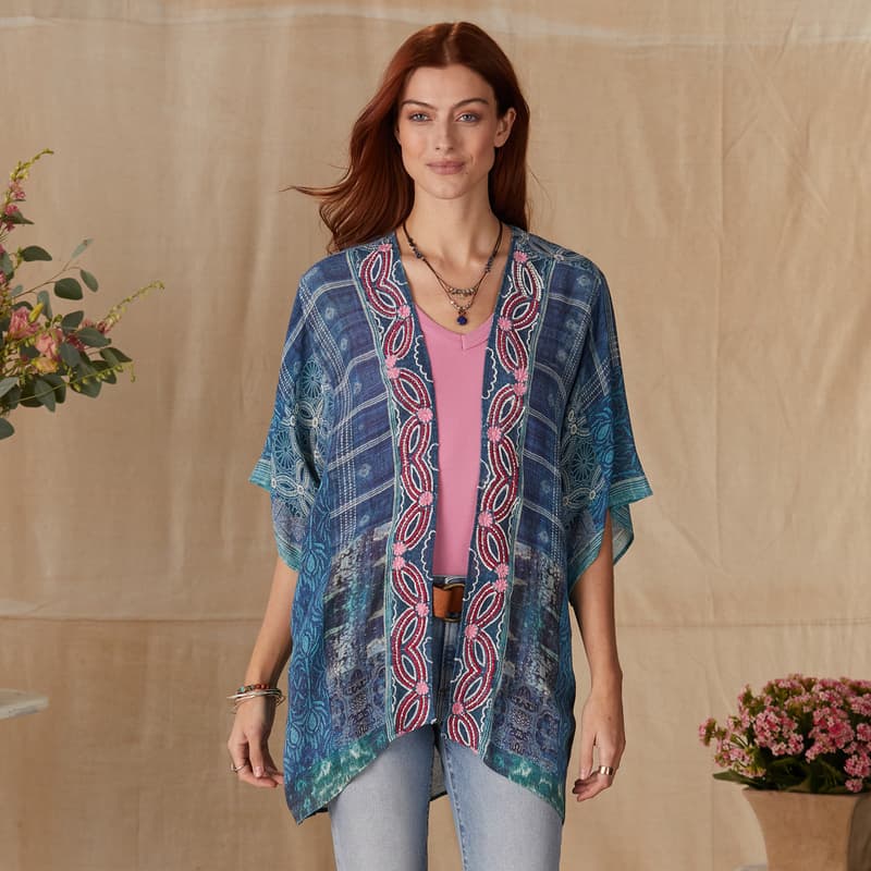 Blue Lagoon Kimono View 1