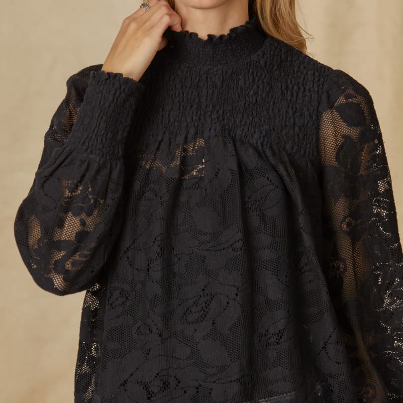 Dorina Lace Top  Sundance Catalog