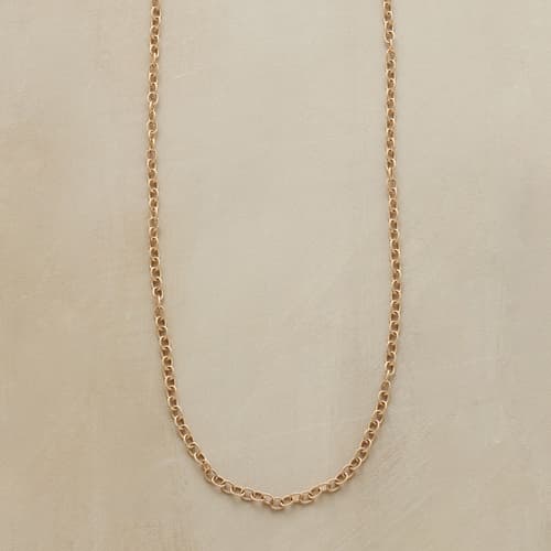 20” GOLD CHAIN CHARMSTARTER NECKLACE view 1