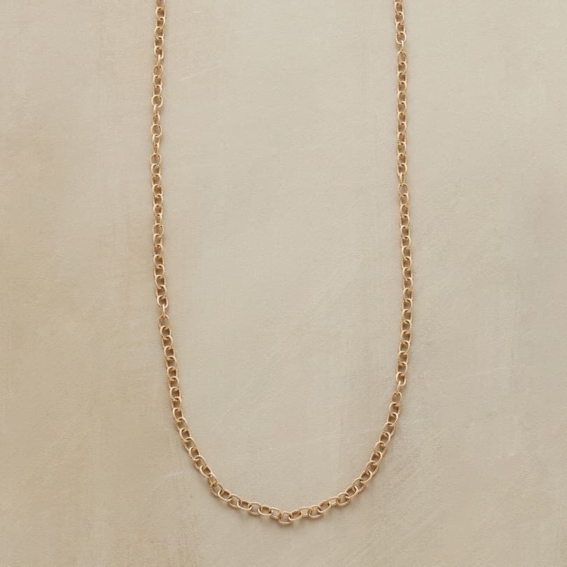 20” GOLD CHAIN CHARMSTARTER NECKLACE view 1