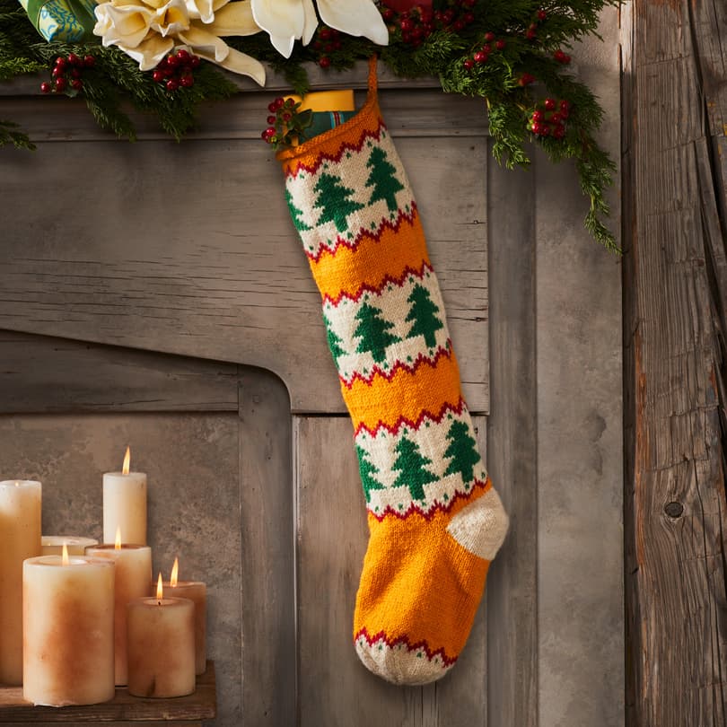Heirloom Knit Christmas Stocking Collection