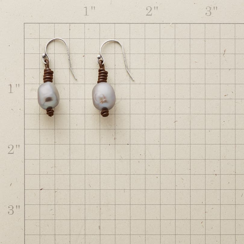 TETHERED PEARL EARRINGS view 1
