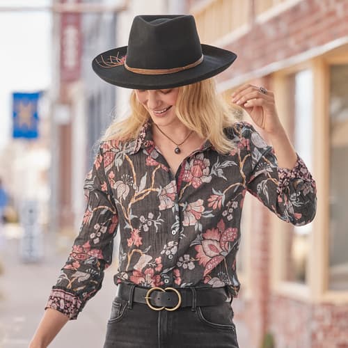 Valentina Blooms Shirt, Petite