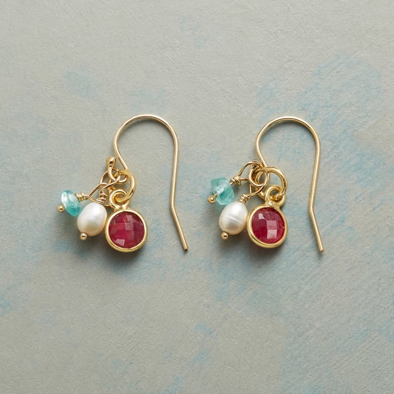 MOONLIGHT AND ROSES EARRINGS view 1