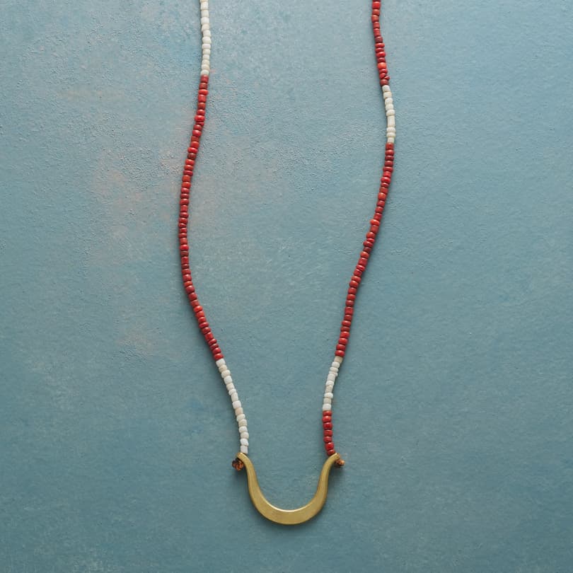 Brass Oxbow Necklace View 1