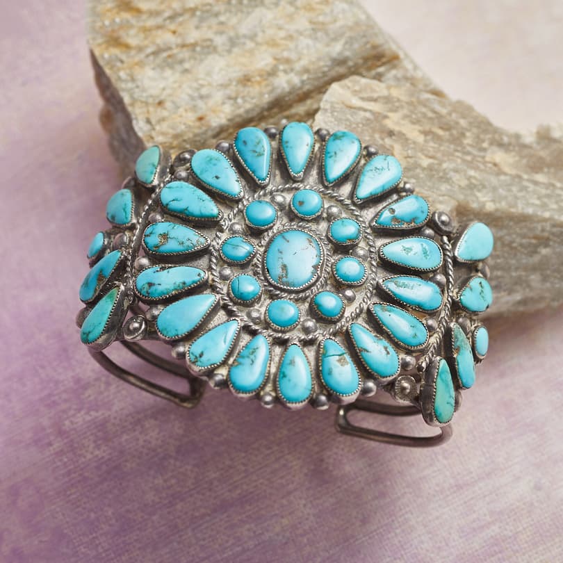 1940S MORENCI TURQUOISE CUFF view 1