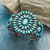 1950S FLOWERING TURQUOISE CUFF view 1