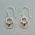 TWO-TONE GARNET EARRINGS view 1