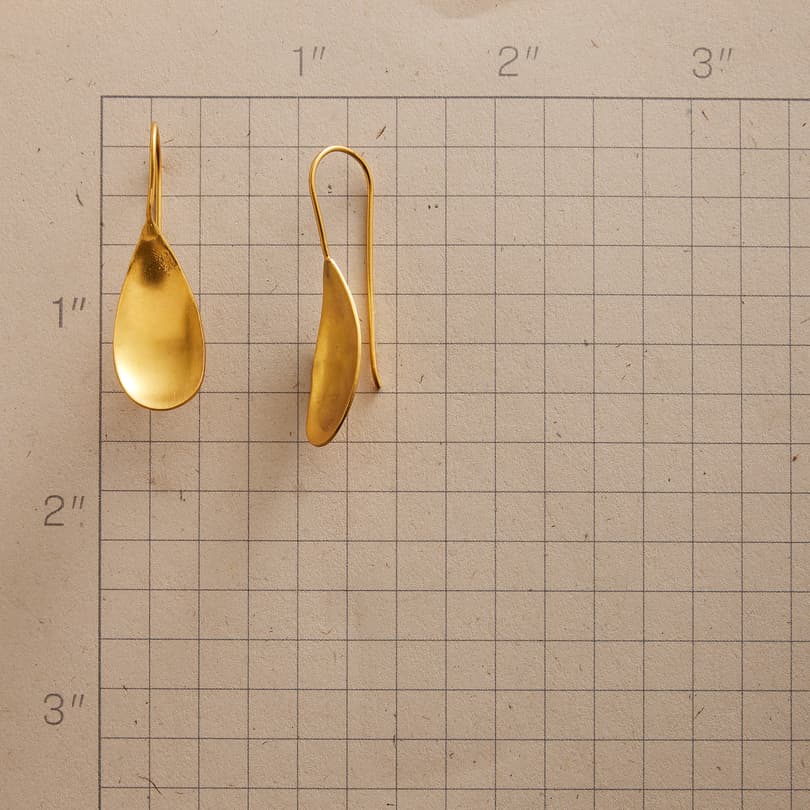 Golden Pod Earrings View 2