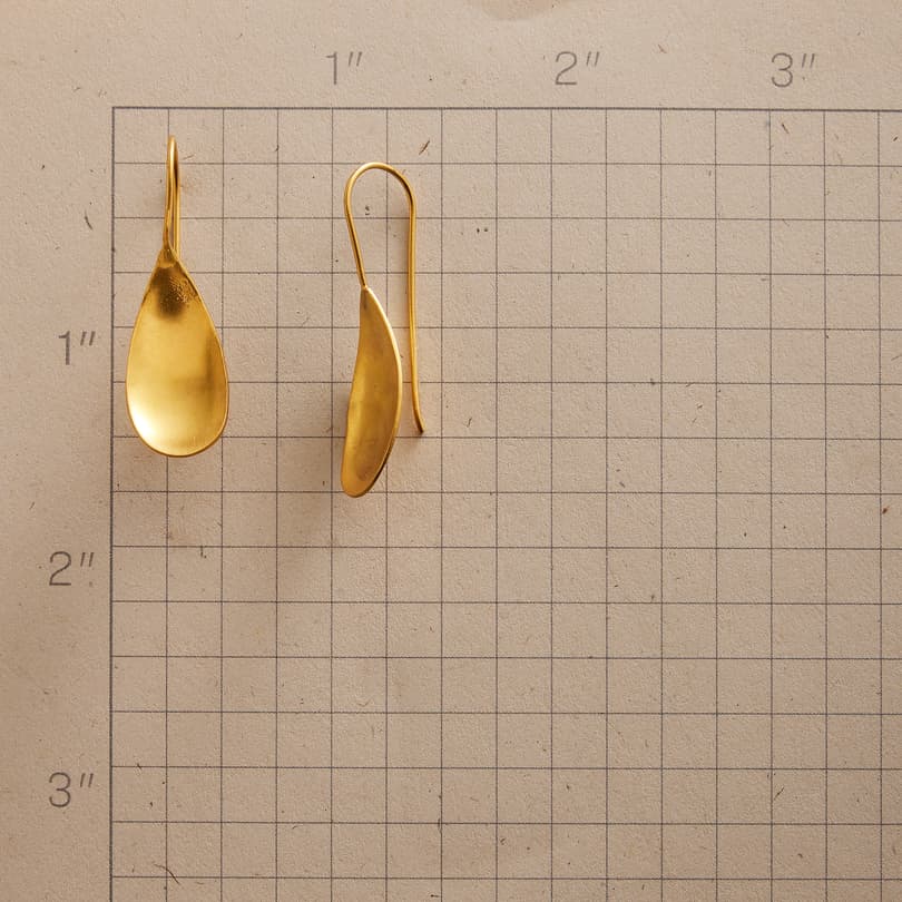 Golden Pod Earrings View 2