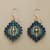 BLUE PLUME EARRINGS view 1