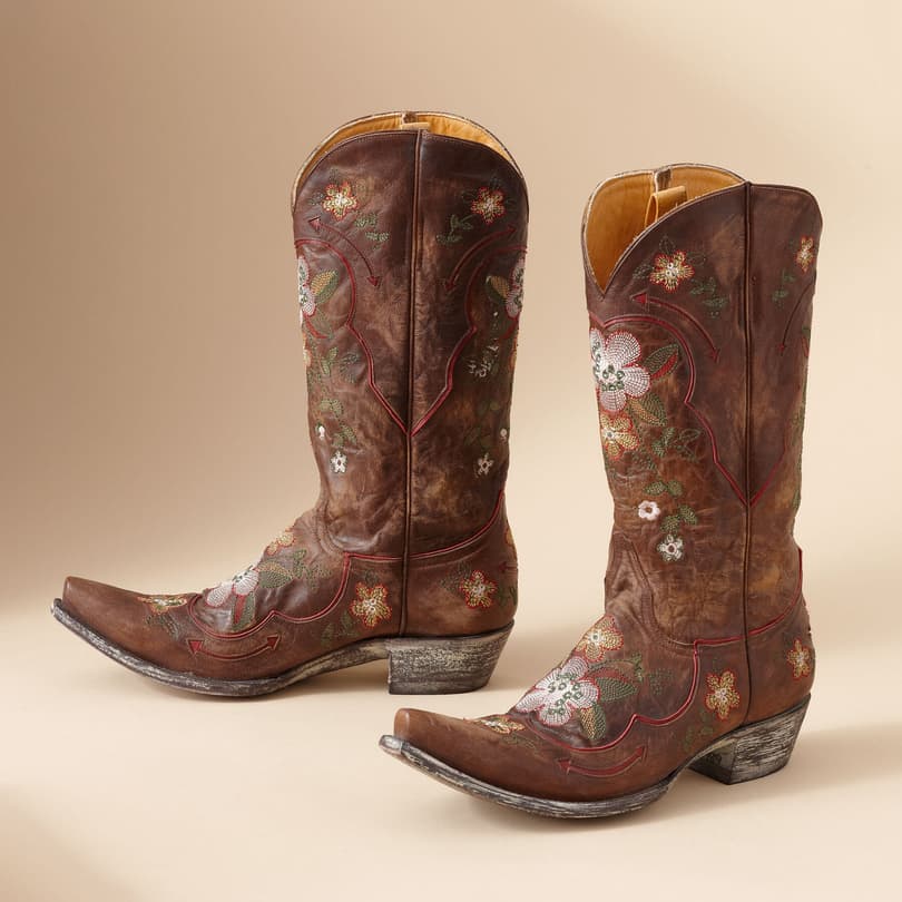 LONE STAR GAIA BOOTS IN BRASS view 1