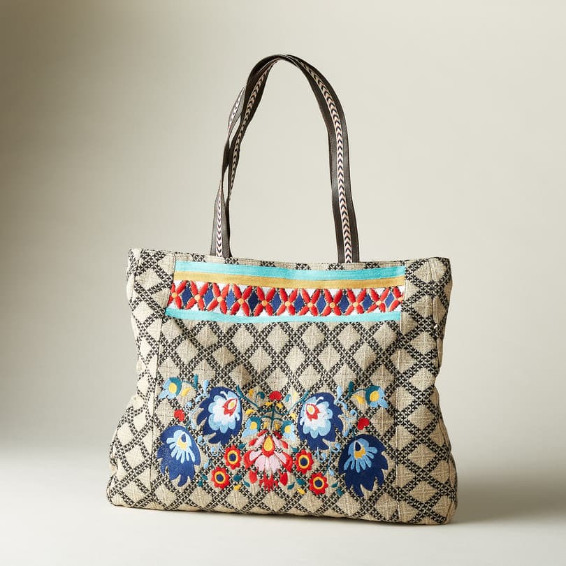 FREE-SPIRITED FLORAL TOTE view 1 MULTI