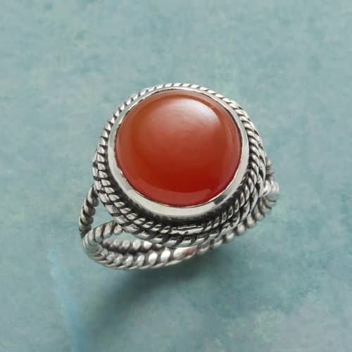 Carnelian Rounded Up Ring View 1