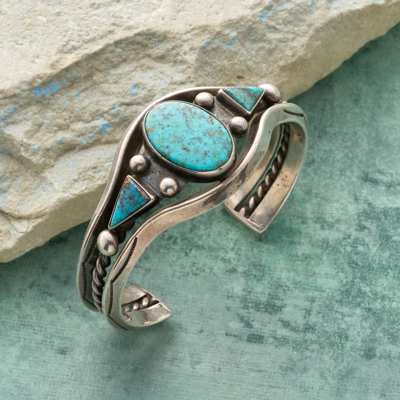 Stormy Mountain Turquoise Cuff View 1