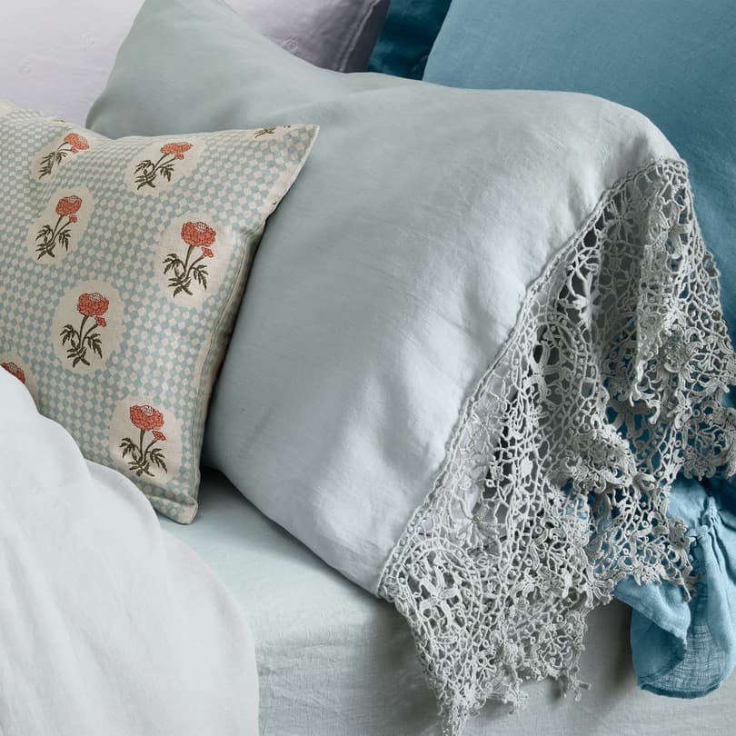 Gossamer Linen Lace Pillowcase View 17