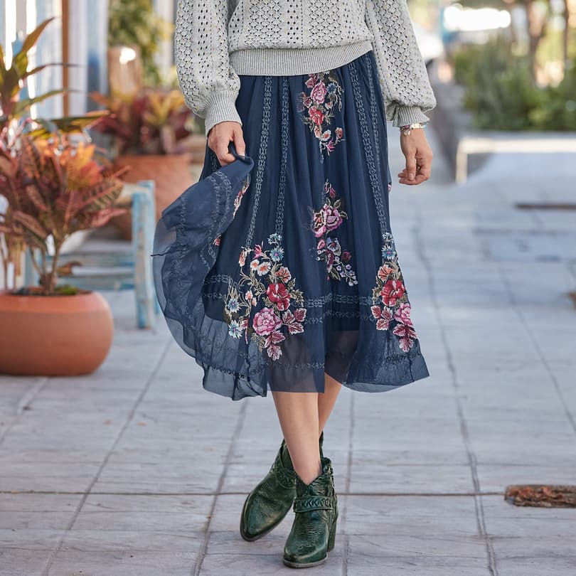 Poetry maxi outlet skirt