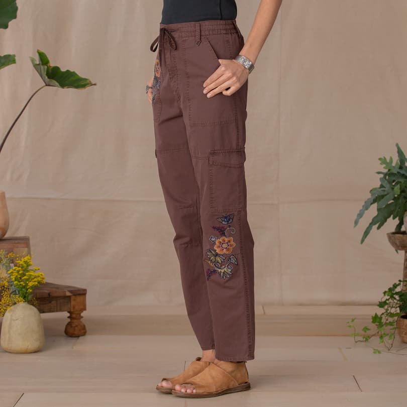 Natalia Embroidered Pants - Petites View 4