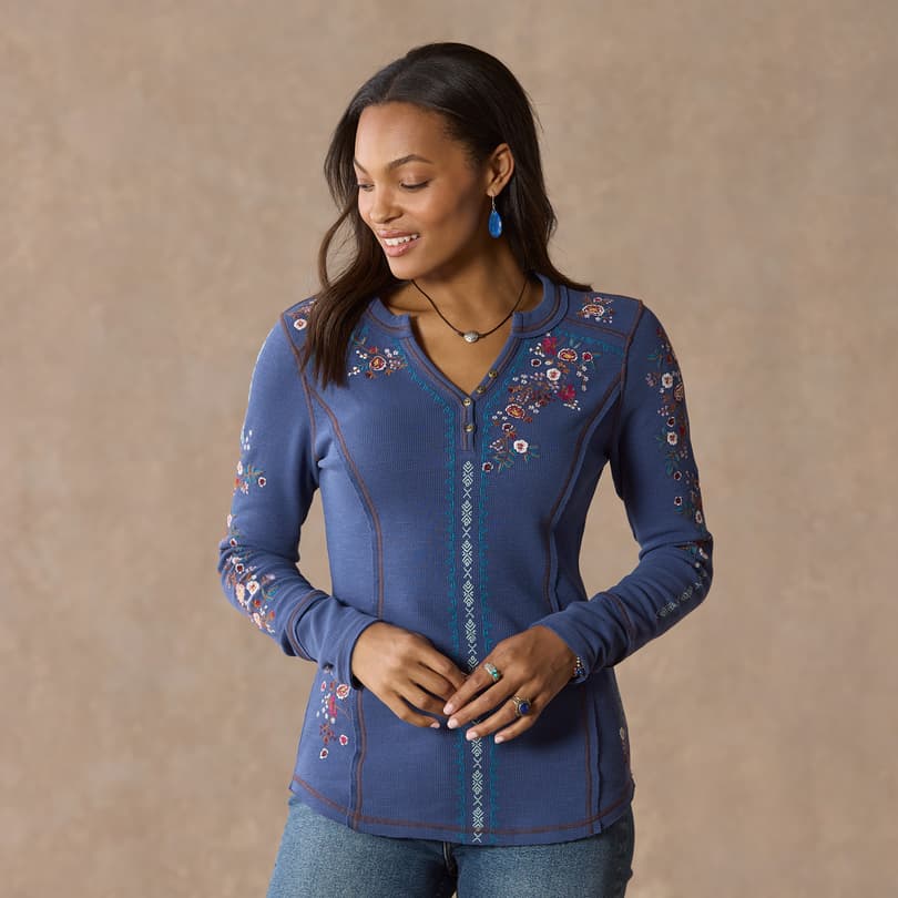 Fayette Floral Henley View 2