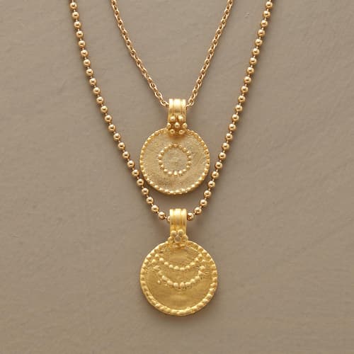GOLD VERMEIL LUNA/SOL NECKLACE view 1