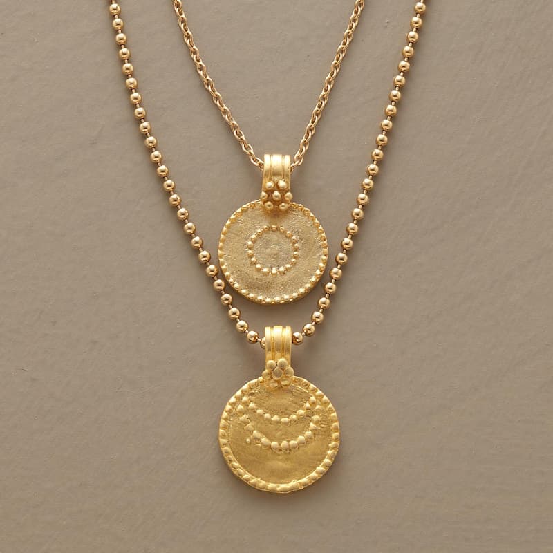 GOLD VERMEIL LUNA/SOL NECKLACE view 1