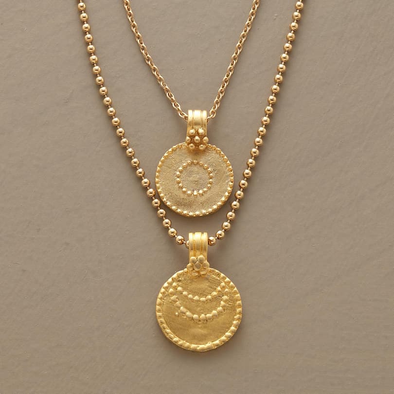 GOLD VERMEIL LUNA/SOL NECKLACE view 1