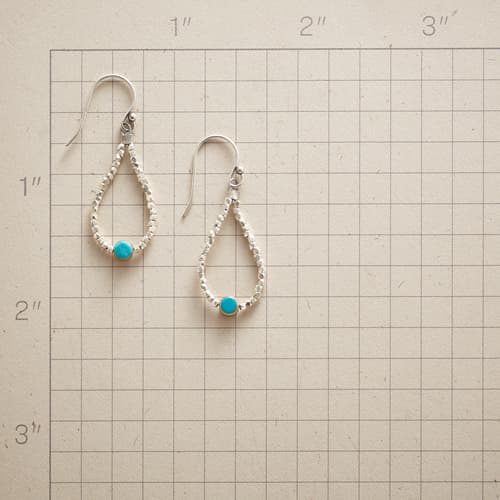 Teardrops And Turquoise Earrings View 1