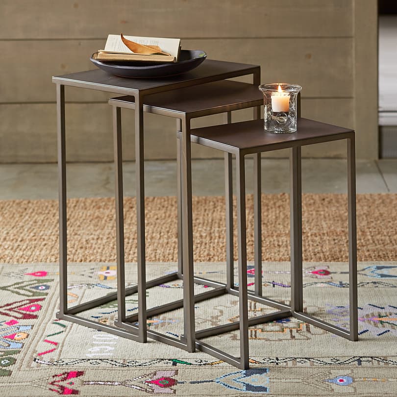 WINCHESTER NESTING SIDE TABLES, SET OF 3 view 1