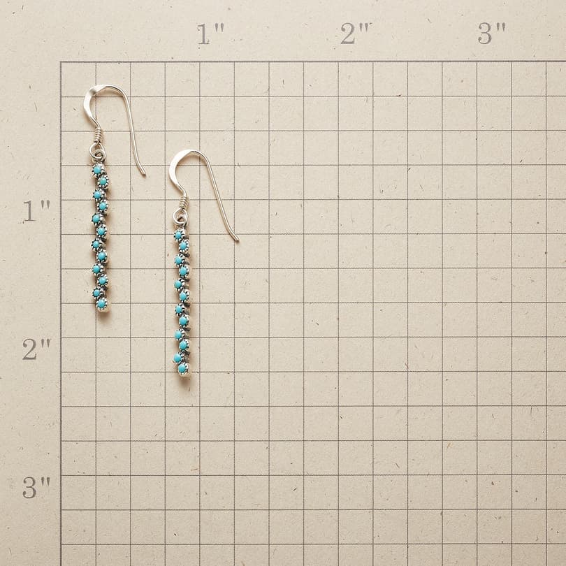 TURQUOISE FLOWERFALL EARRINGS view 1