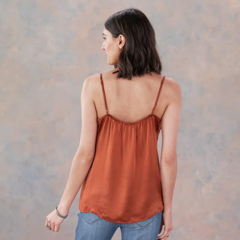 NWT! Women's Sundance Tank Top Essential Camisole Large Terracotta Peach  Orange