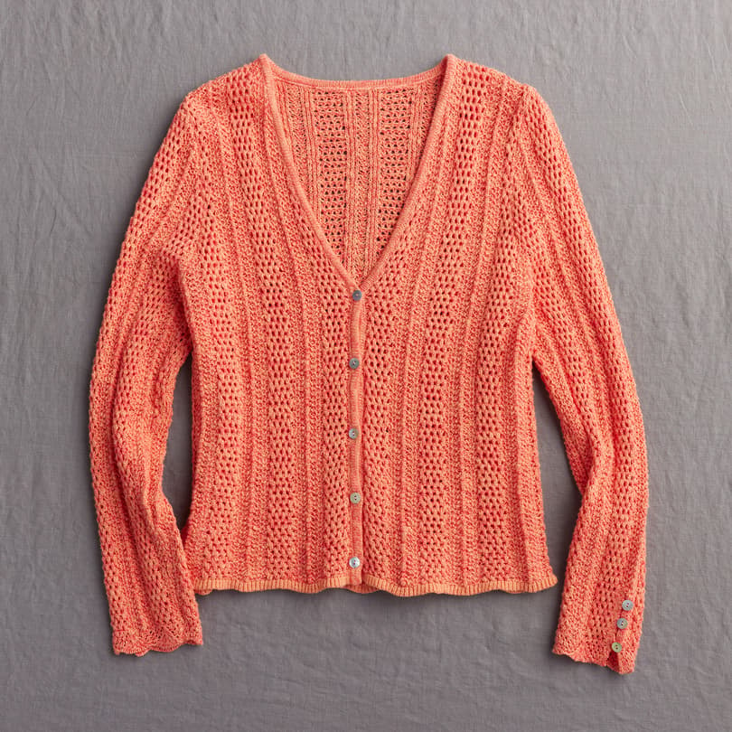 Della Ruffle Cardigan, Petite