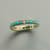TURQUOISE AND DIAMOND BAND view 1