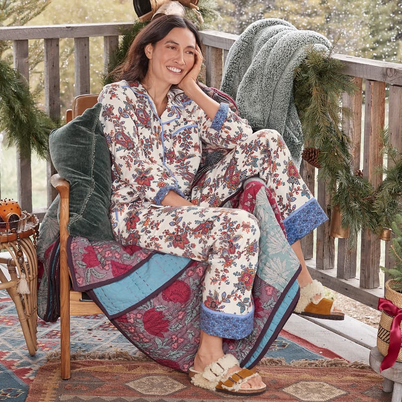 Bed Of Flowers Pajamas Petite Sundance Catalog