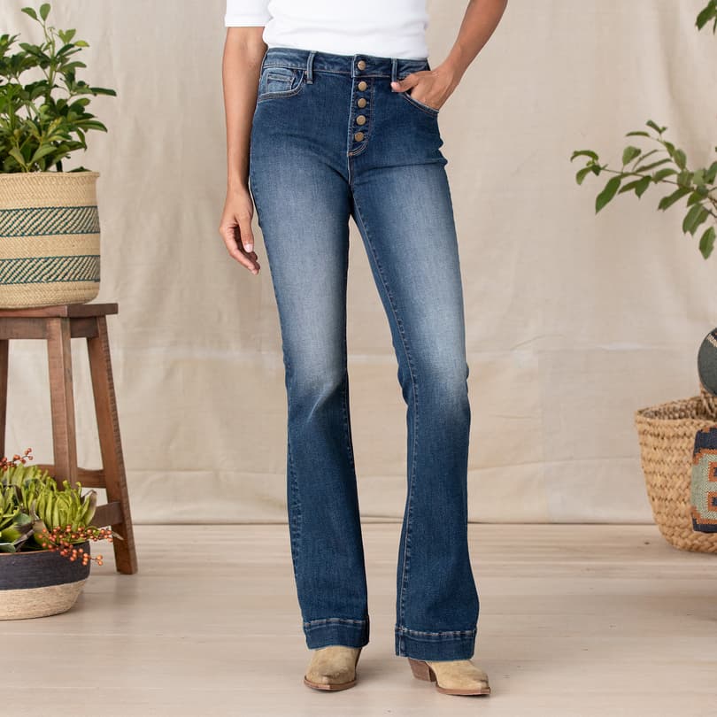 Wyatt Mid-Rise Sailor Flare Jeans