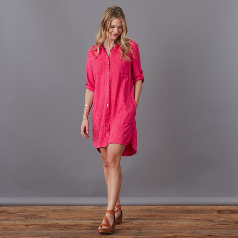 Andromeda Shirt Dress, Petite View 2