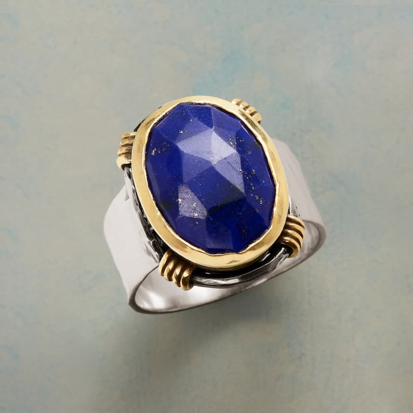 SILVERSMITH LAPIS RING view 1