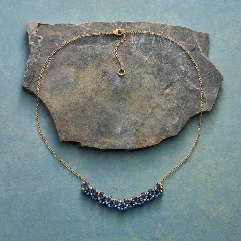 WOVEN IN BLUE NECKLACE view 1